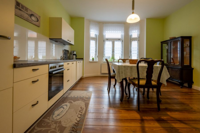 Seniorenwohnanlage in Aken – gemeinsame Küche im Erdgeschoß