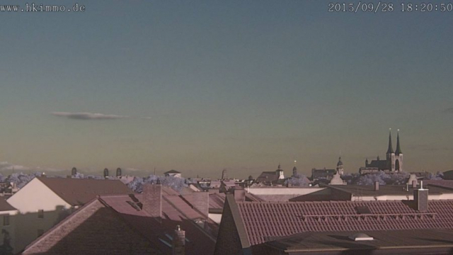 Stadtbeleuchtung am Abend