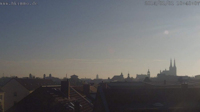 Eines der ersten Bilder der Skylinewebcam.