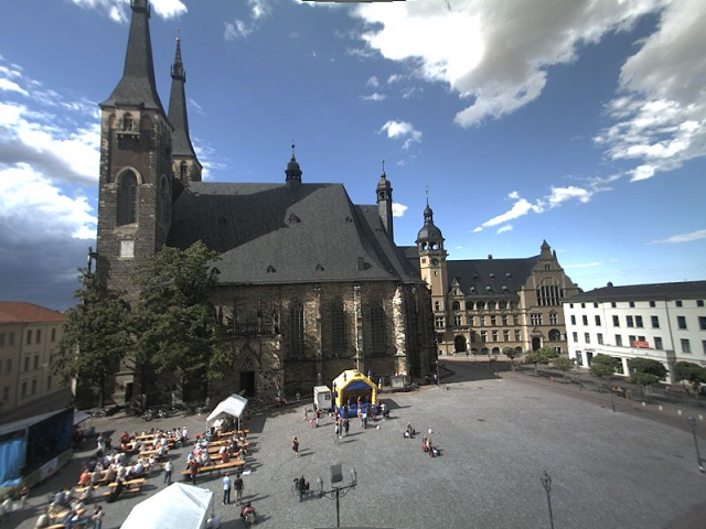 Jakobustag in Köthen auf dem Marktplatz vor der Jakobskirche